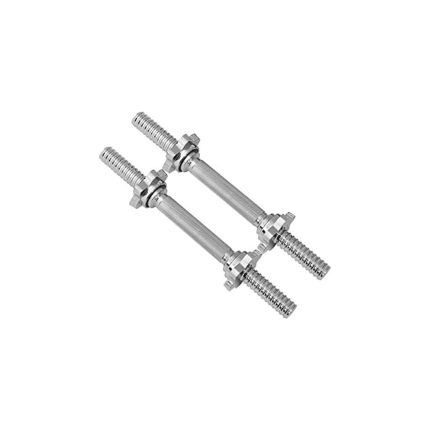 Threaded Dumbbell Handles Set with Star Collars, 1-Inch Plates